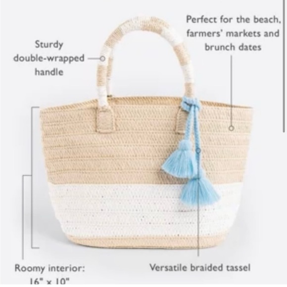 Altru Made for Good Straw Tote - Picture 2 of 13